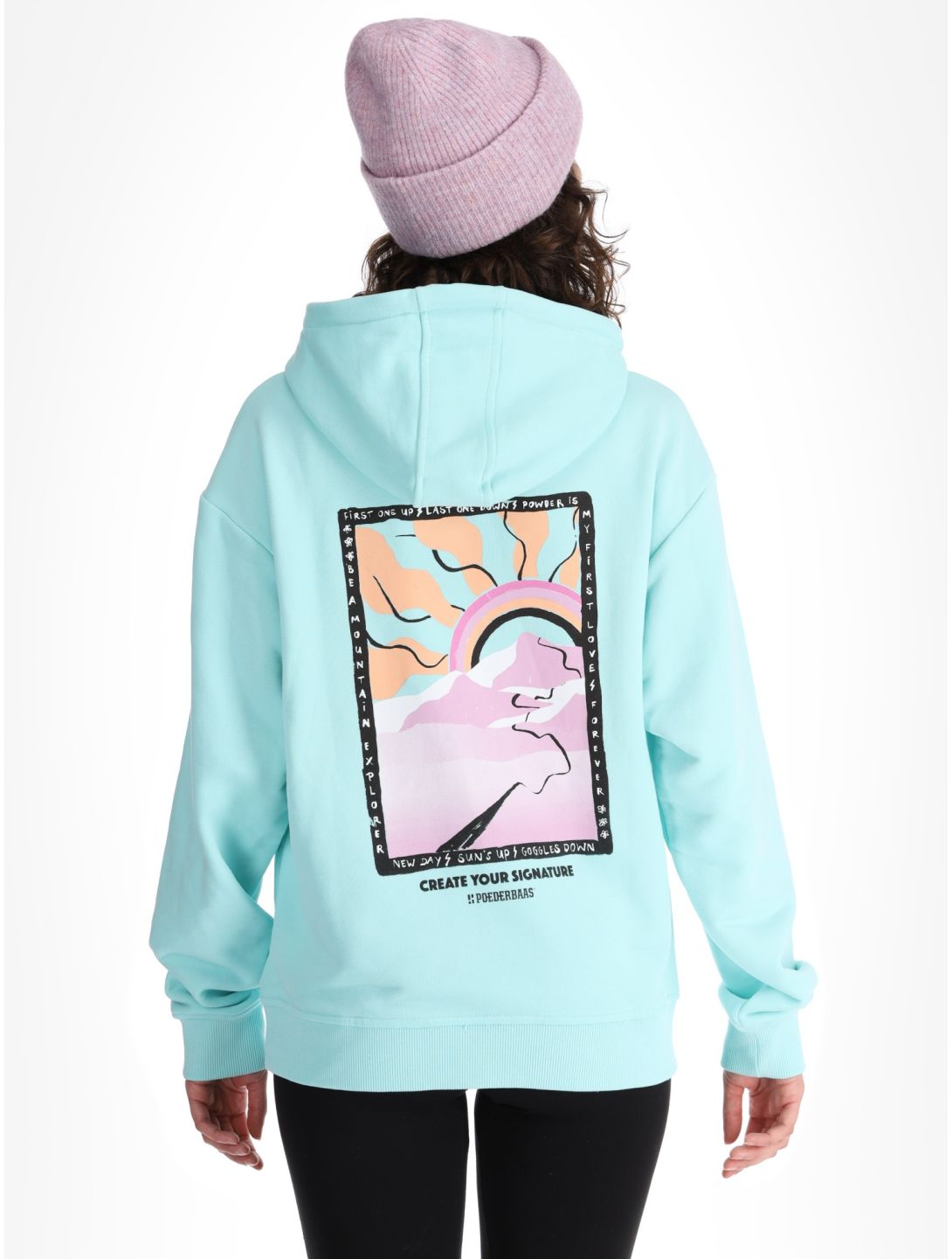 Poederbaas, Arty Hoody sudadera mujeres Mint verde 