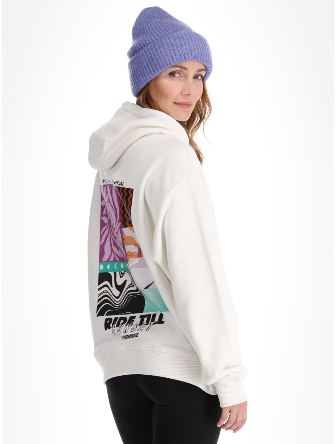 Poederbaas, Arty Hoody sudadera mujeres Off White blanco 