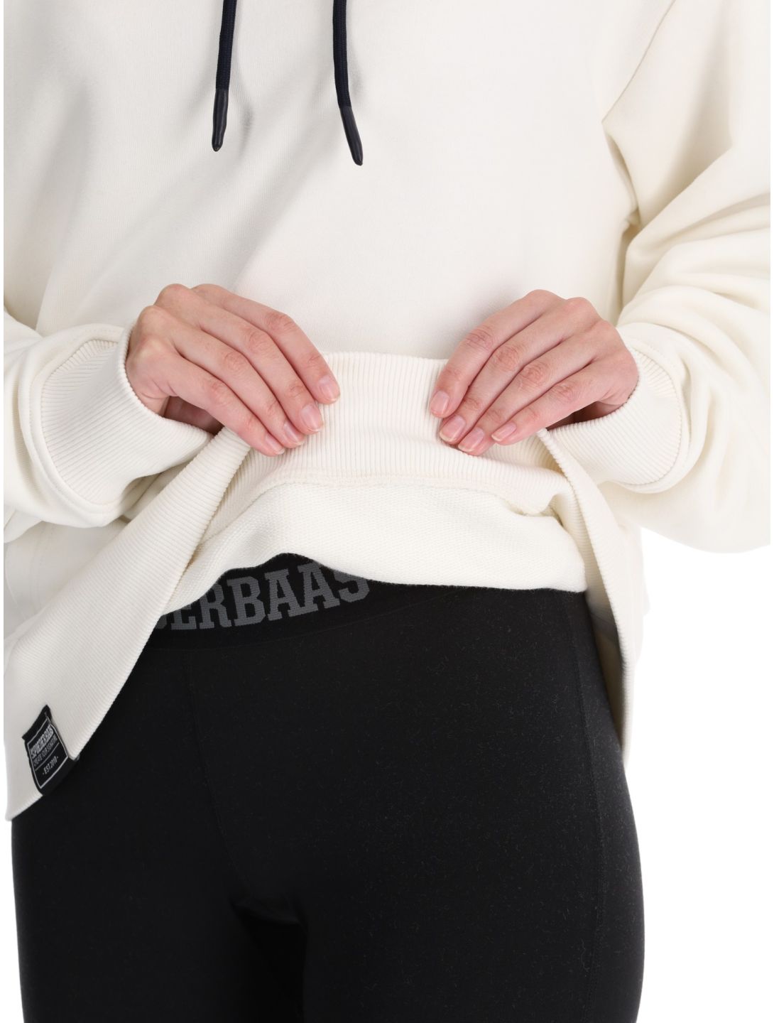 Poederbaas, Arty Hoody sudadera mujeres Off White blanco 