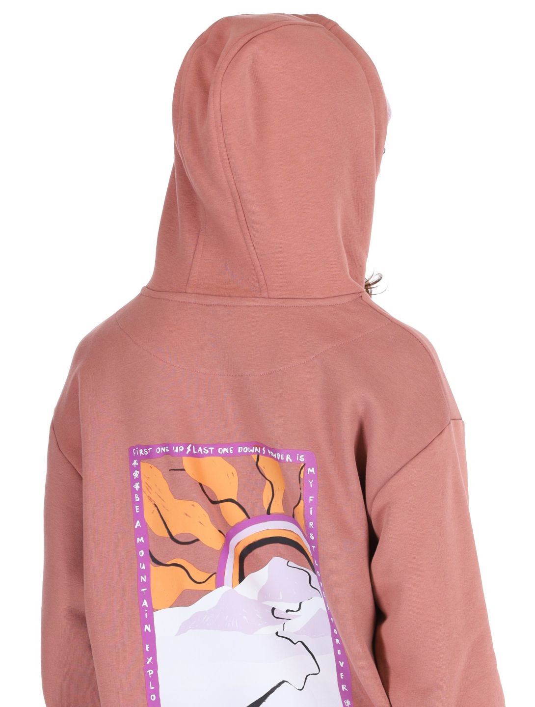 Poederbaas, Arty Hoody sudadera mujeres Terracotta marrón 