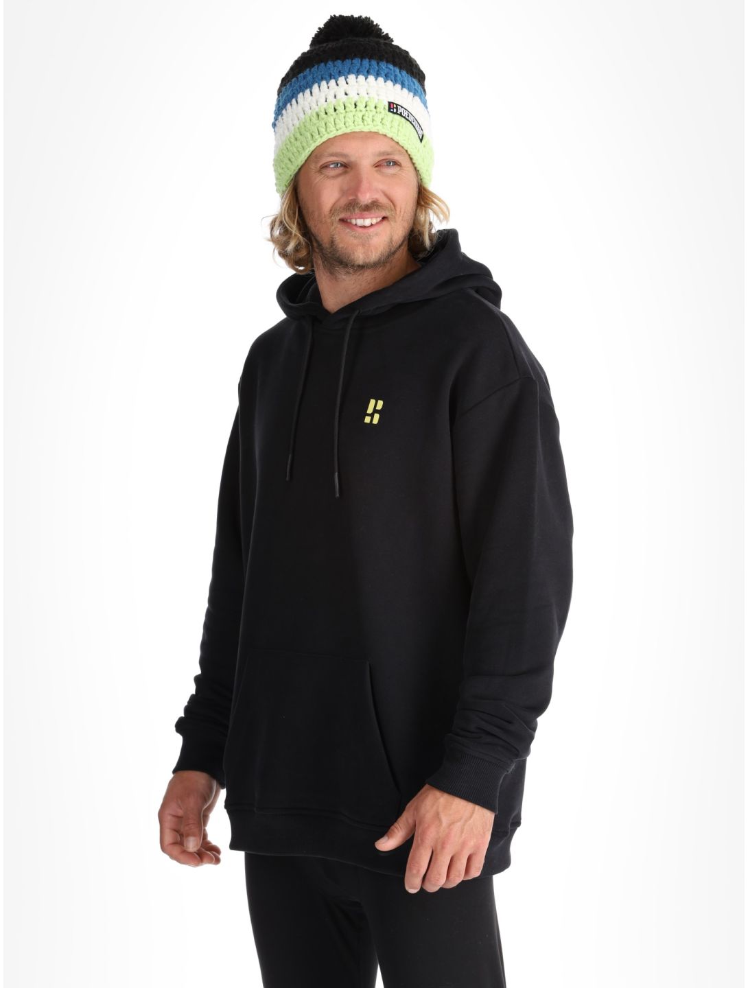 Poederbaas, Arty Hoody sudadera hombres Black negro 