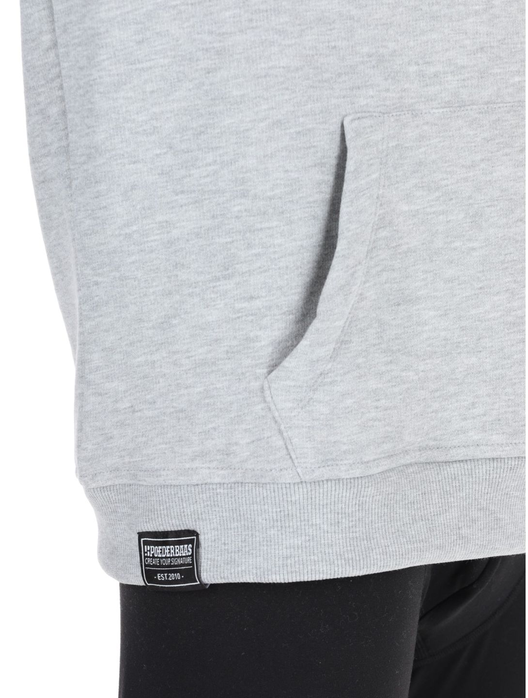 Poederbaas, Arty Hoody sudadera hombres Grey gris 