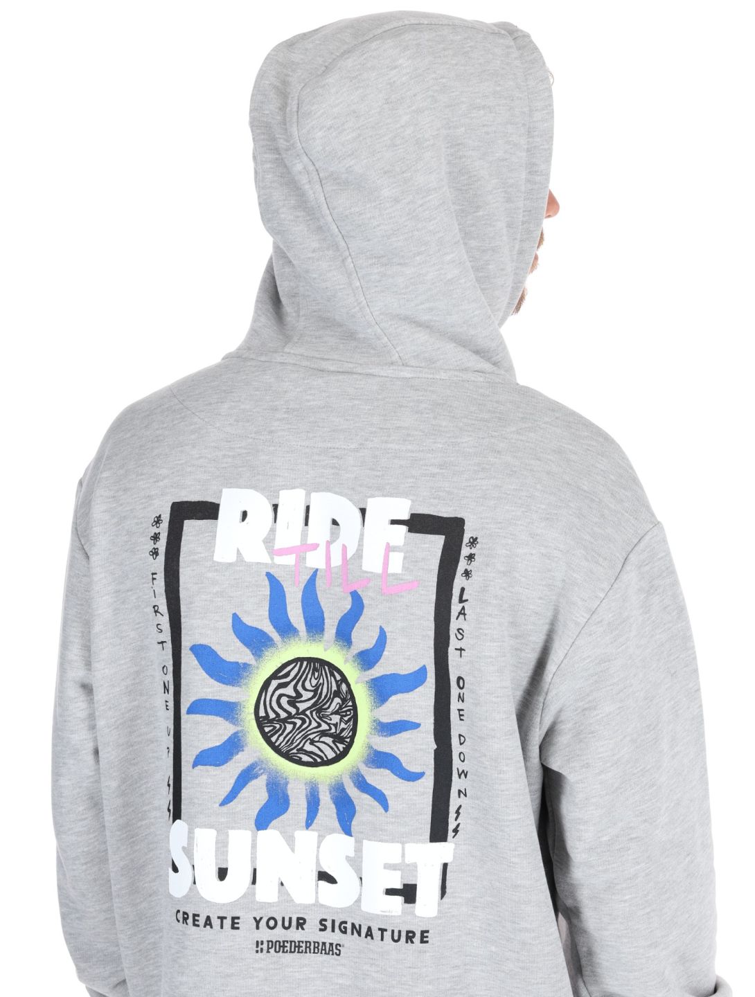 Poederbaas, Arty Hoody sudadera hombres Grey gris 