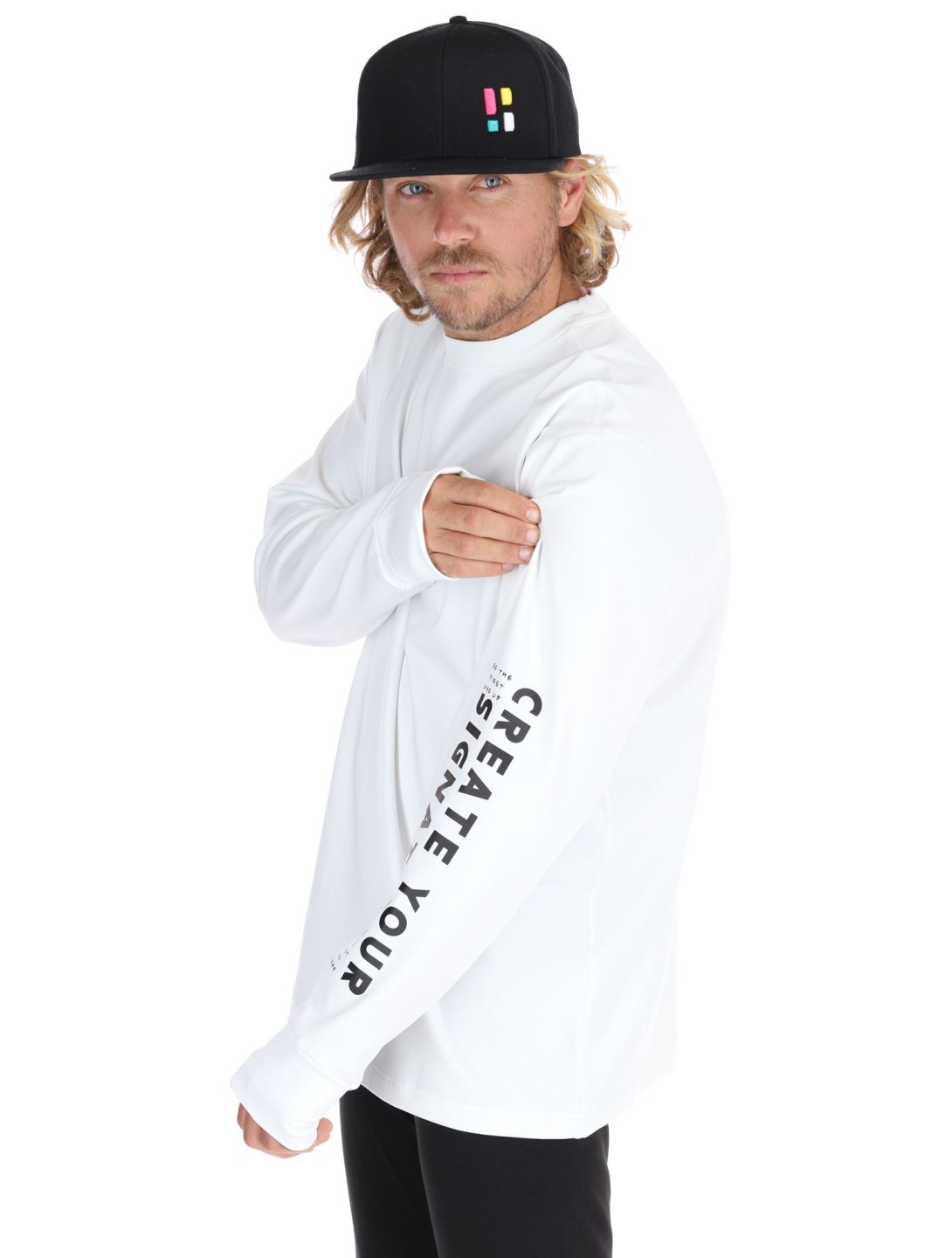 Poederbaas, Arty Longsleeve sudadera hombres Off White blanco 