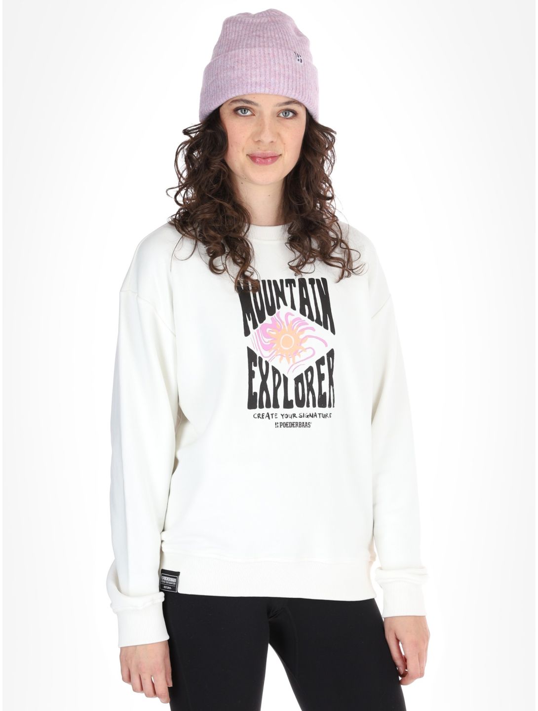 Poederbaas, Arty Sweater sudadera mujeres Off White blanco 