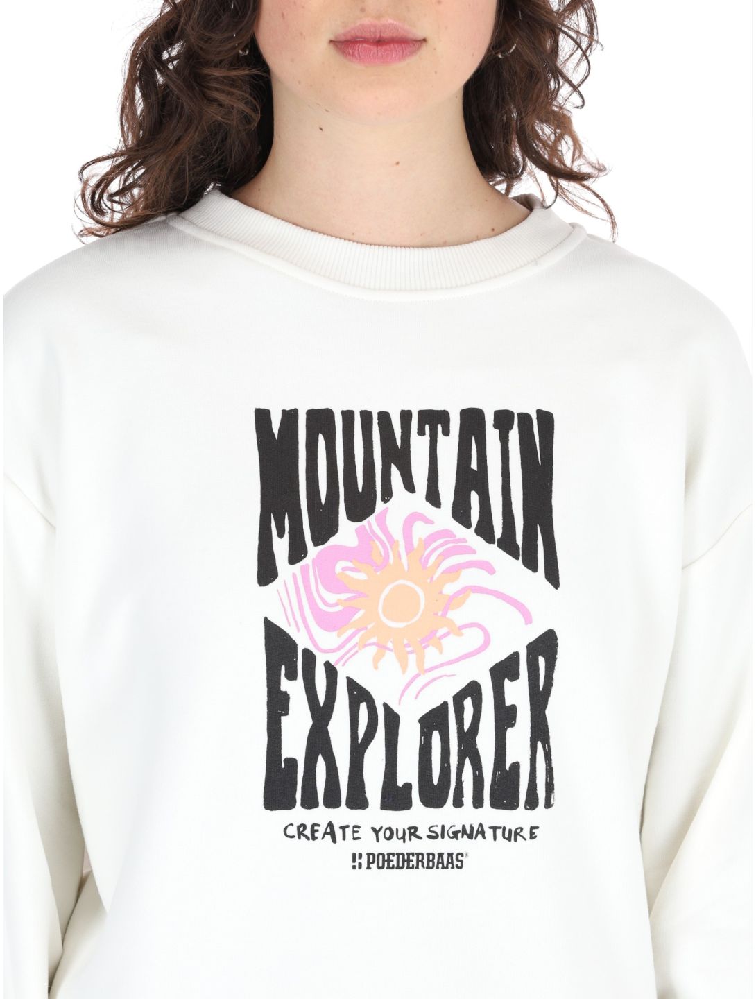 Poederbaas, Arty Sweater sudadera mujeres Off White blanco 