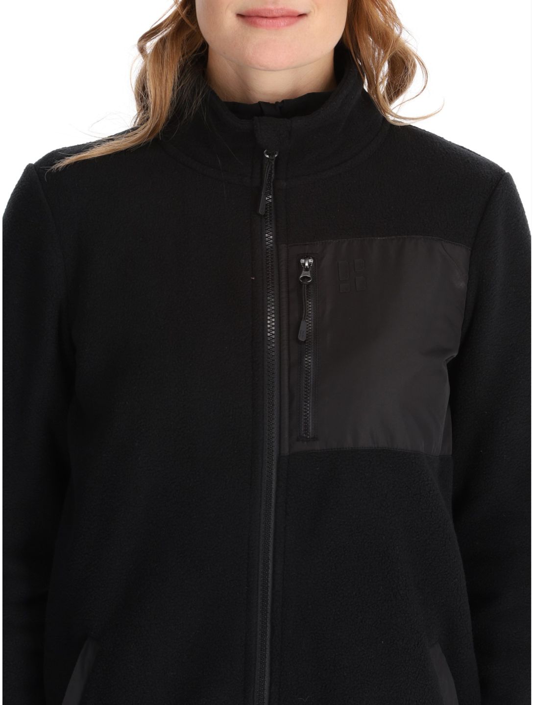 Poederbaas, Four Seasons Fleece chaleco mujeres Black negro 