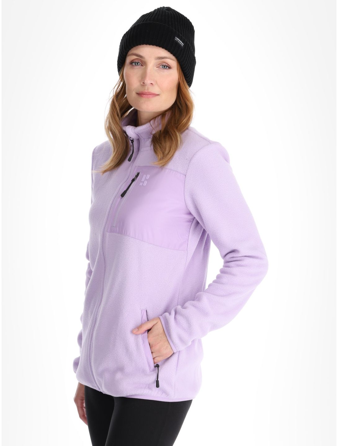 Poederbaas, Four Seasons Fleece chaleco mujeres Lila púrpura 