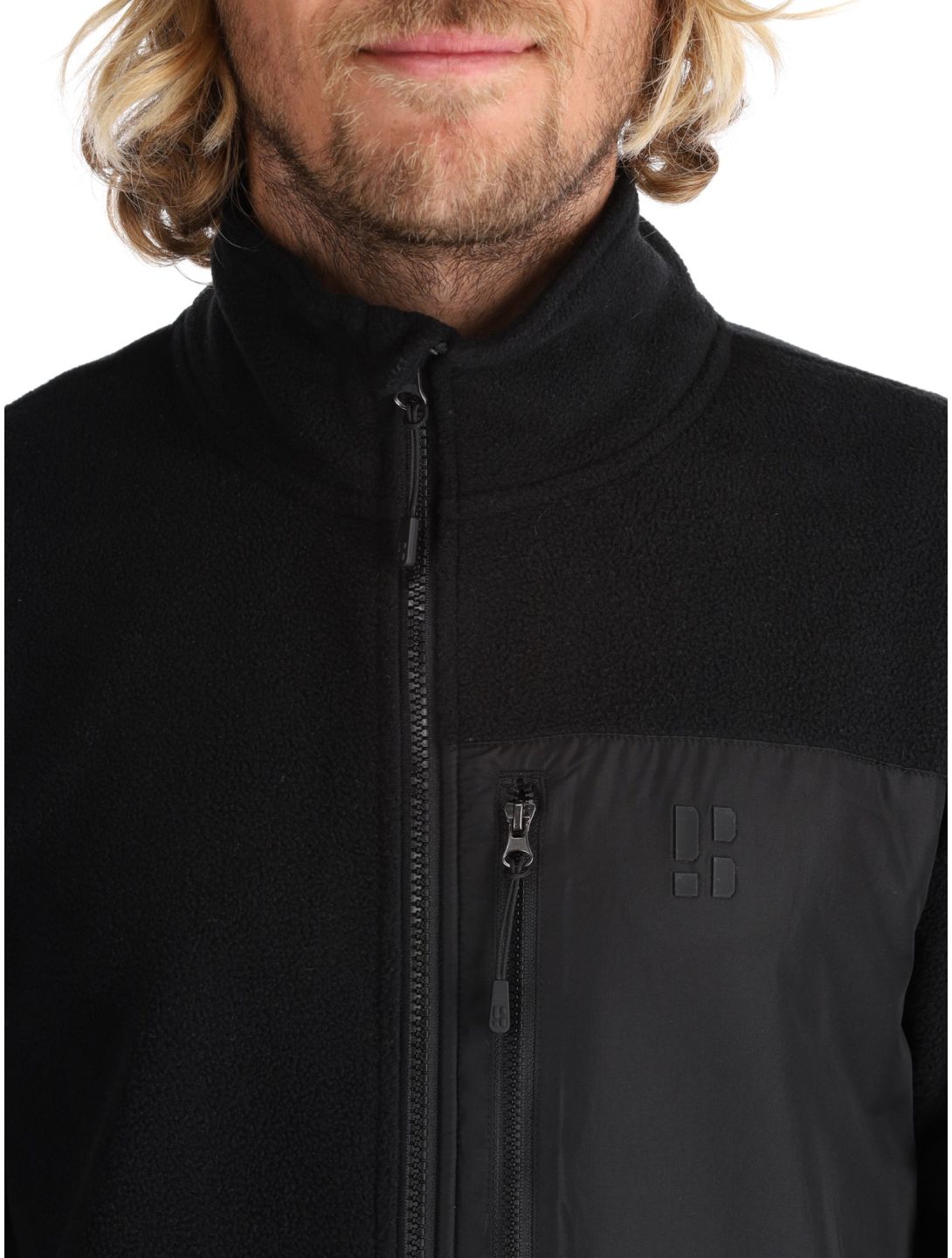 Poederbaas, Four Seasons Fleece chaleco hombres Black negro 