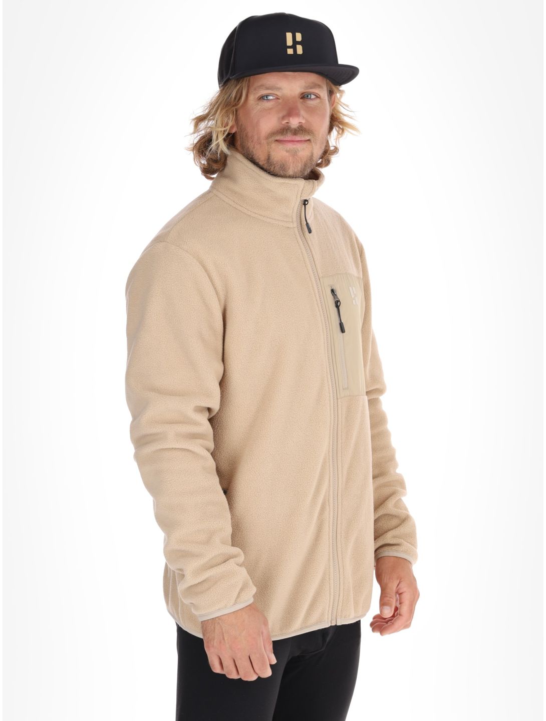 Poederbaas, Four Seasons Fleece chaleco hombres Sand beige 