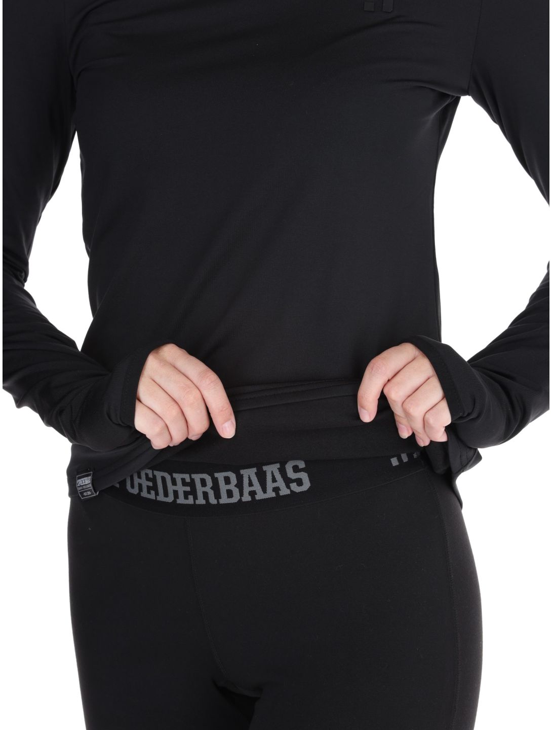 Poederbaas, Four Seasons Lightweight Longsleeve chaleco mujeres Black negro 