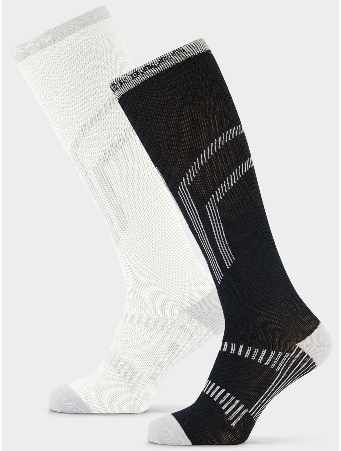 Poederbaas, Giftbox Ski Socks 2-pack calcetines de esquí 2-pack unisex Black White blanco, negro 