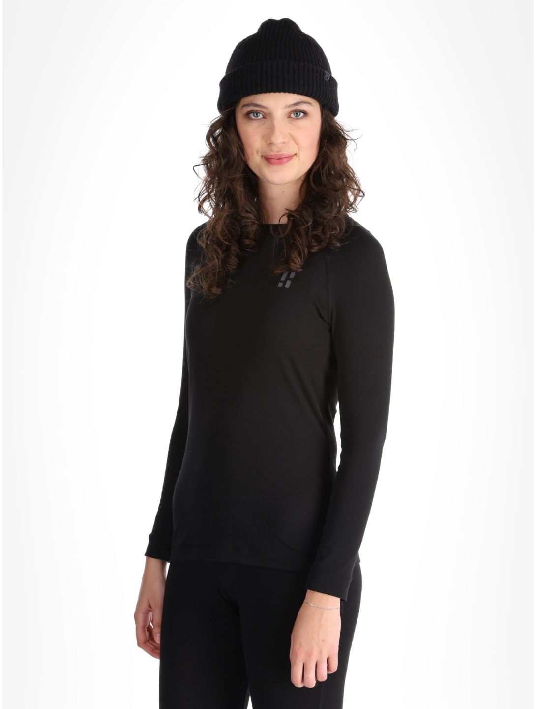 Poederbaas, Lightweight Baselayer camisa termoactiva mujeres Black negro 