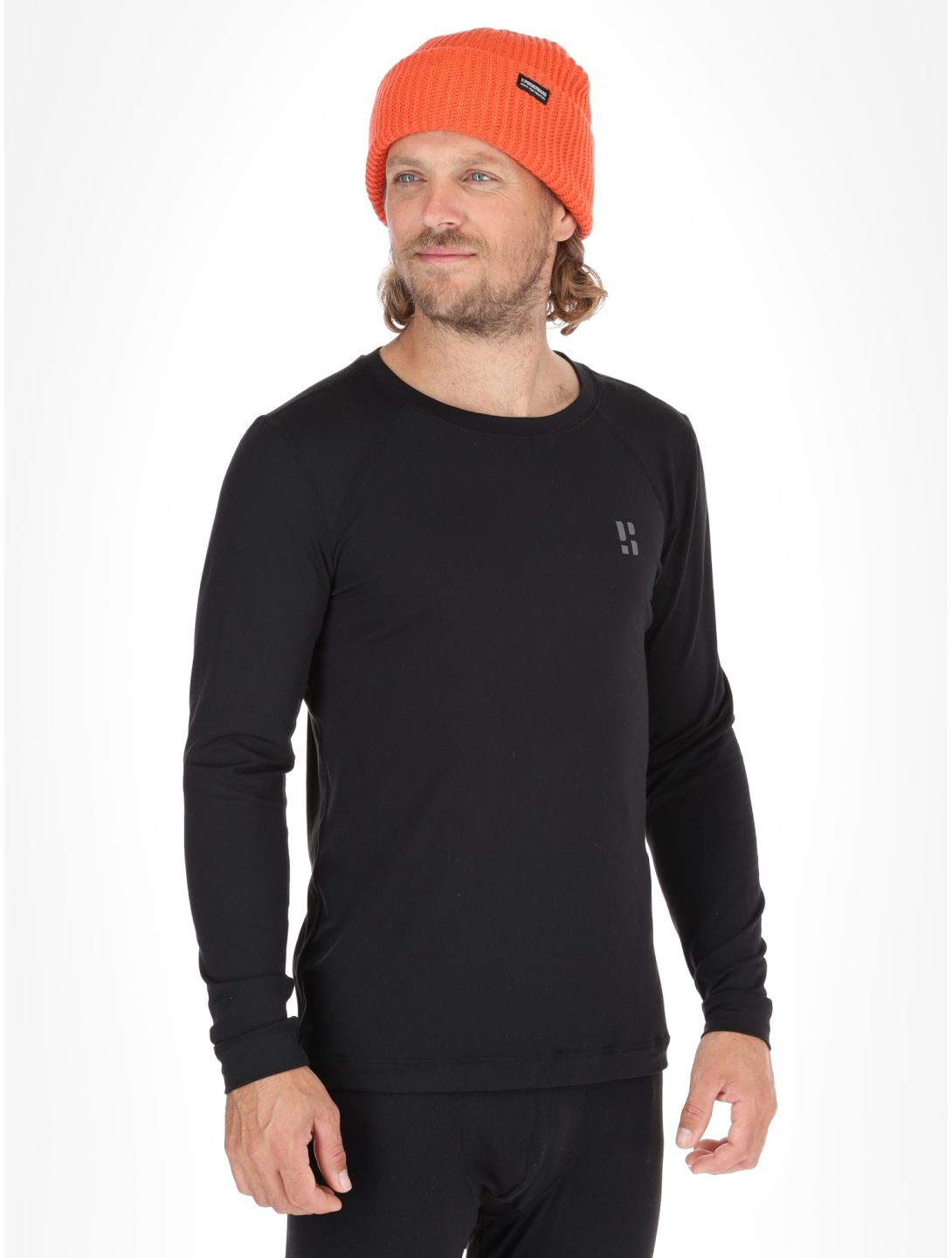 Poederbaas, Lightweight Baselayer camisa termoactiva hombres Black negro 