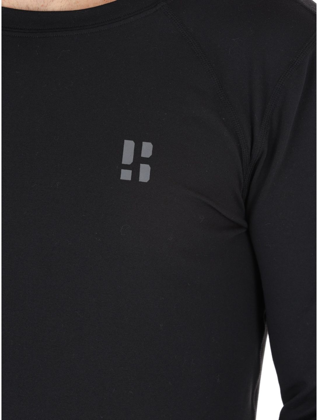 Poederbaas, Lightweight Baselayer camisa termoactiva hombres Black negro 