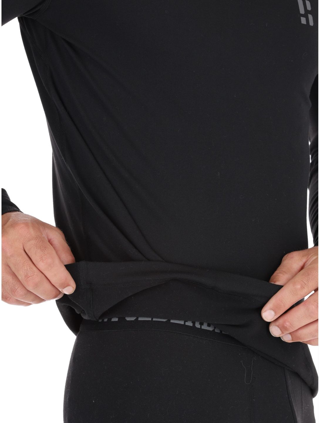 Poederbaas, Lightweight Baselayer camisa termoactiva hombres Black negro 