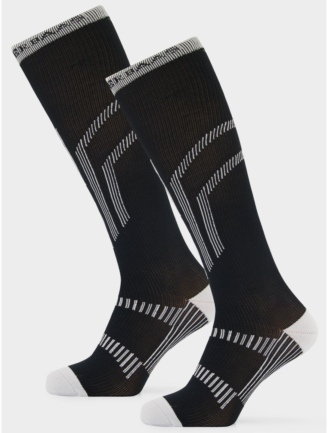 Poederbaas, Lightweight Functional Ski Socks 2-pack calcetines de esquí 2-pack unisex Black negro 