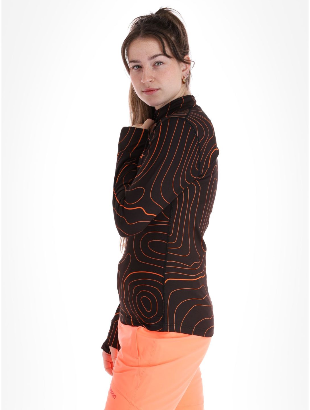 Poederbaas, Maps jersey mujeres Black Orange naranja, negro 