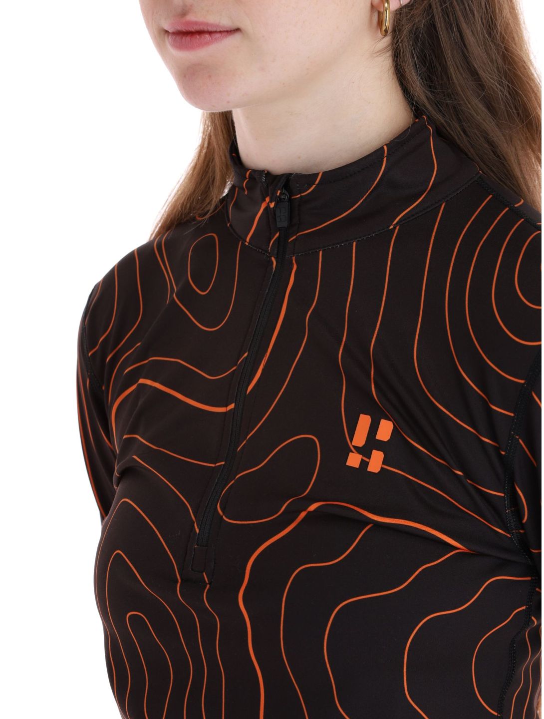 Poederbaas, Maps jersey mujeres Black Orange naranja, negro 