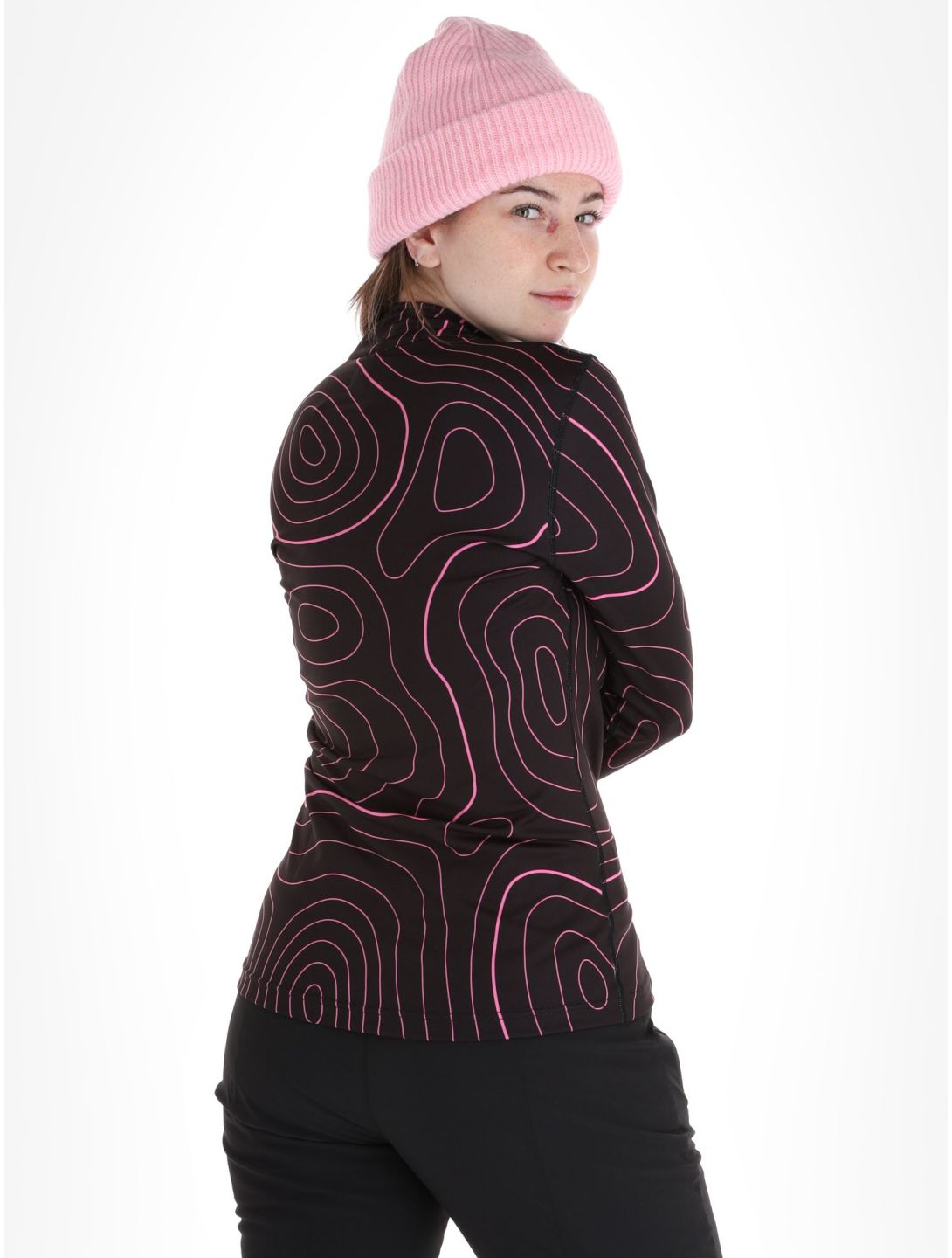 Poederbaas, Maps jersey mujeres Black Pink negro, rosa 