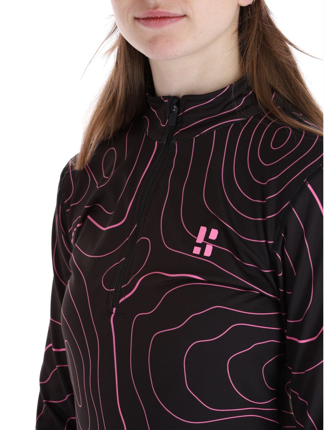 Poederbaas, Maps jersey mujeres Black Pink negro, rosa 