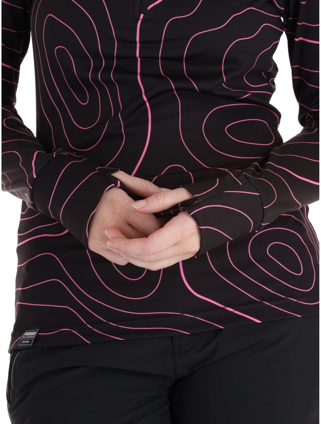 Poederbaas, Maps jersey mujeres Black Pink negro, rosa 