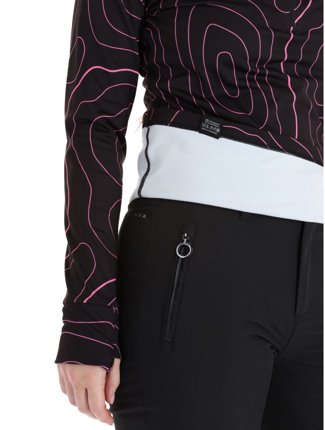 Poederbaas, Maps jersey mujeres Black Pink negro, rosa 