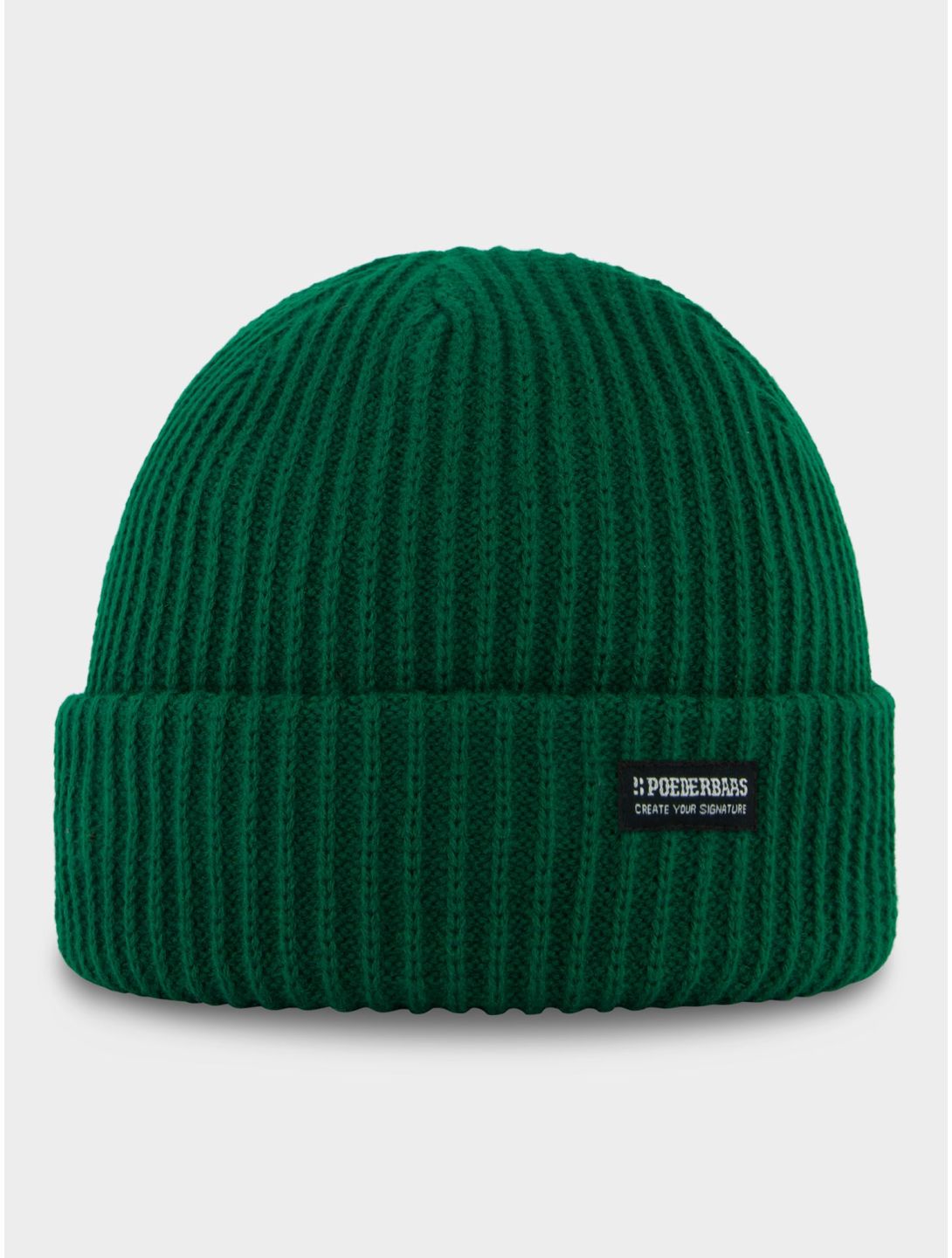 Poederbaas, Royal Rib Beanie gorro unisex Green verde 