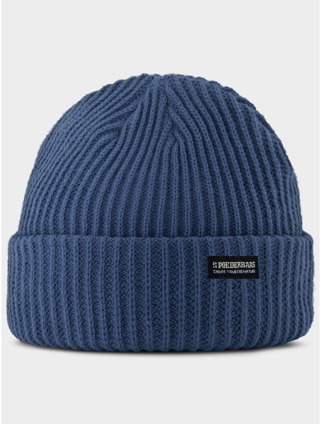 Poederbaas, Royal Rib Beanie gorro unisex Blue azul 