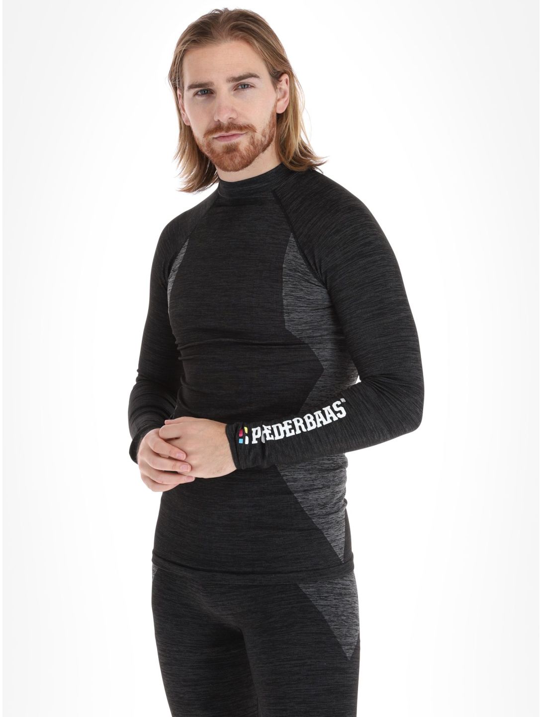 Poederbaas, Technical Thermo Longsleeve camisa termoactiva hombres Black negro 