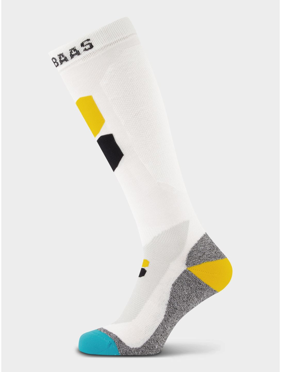 Poederbaas, Technical Ski Socks Bamboo Freeride calcetines de esquí unisex White blanco 