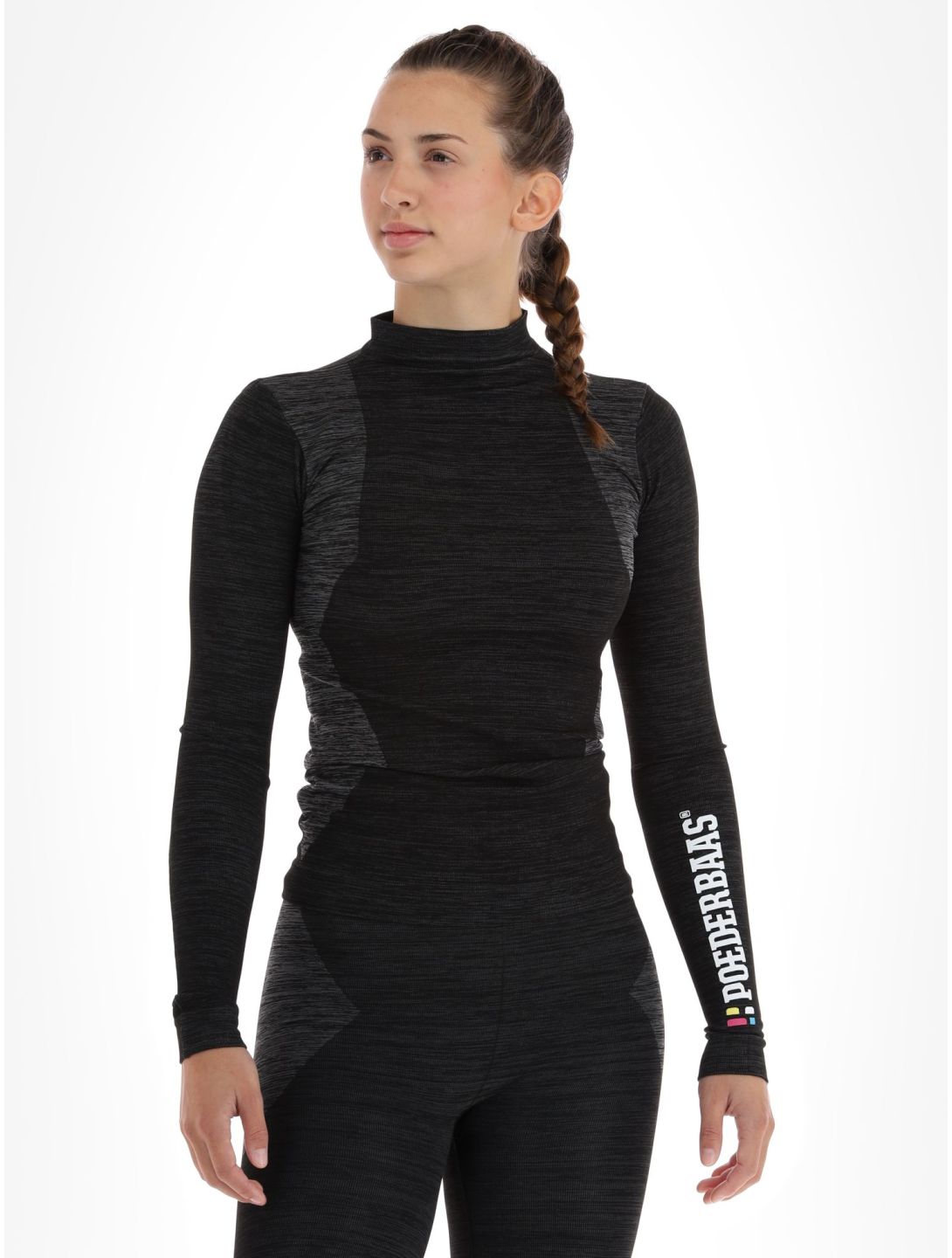 Poederbaas, Technical Thermo Shirt Longsleeve camisa termoactiva mujeres Black negro 