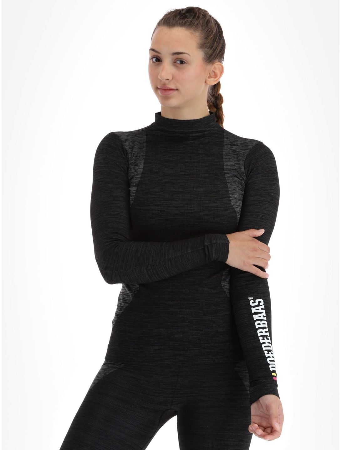 Poederbaas, Technical Thermo Shirt Longsleeve camisa termoactiva mujeres Black negro 