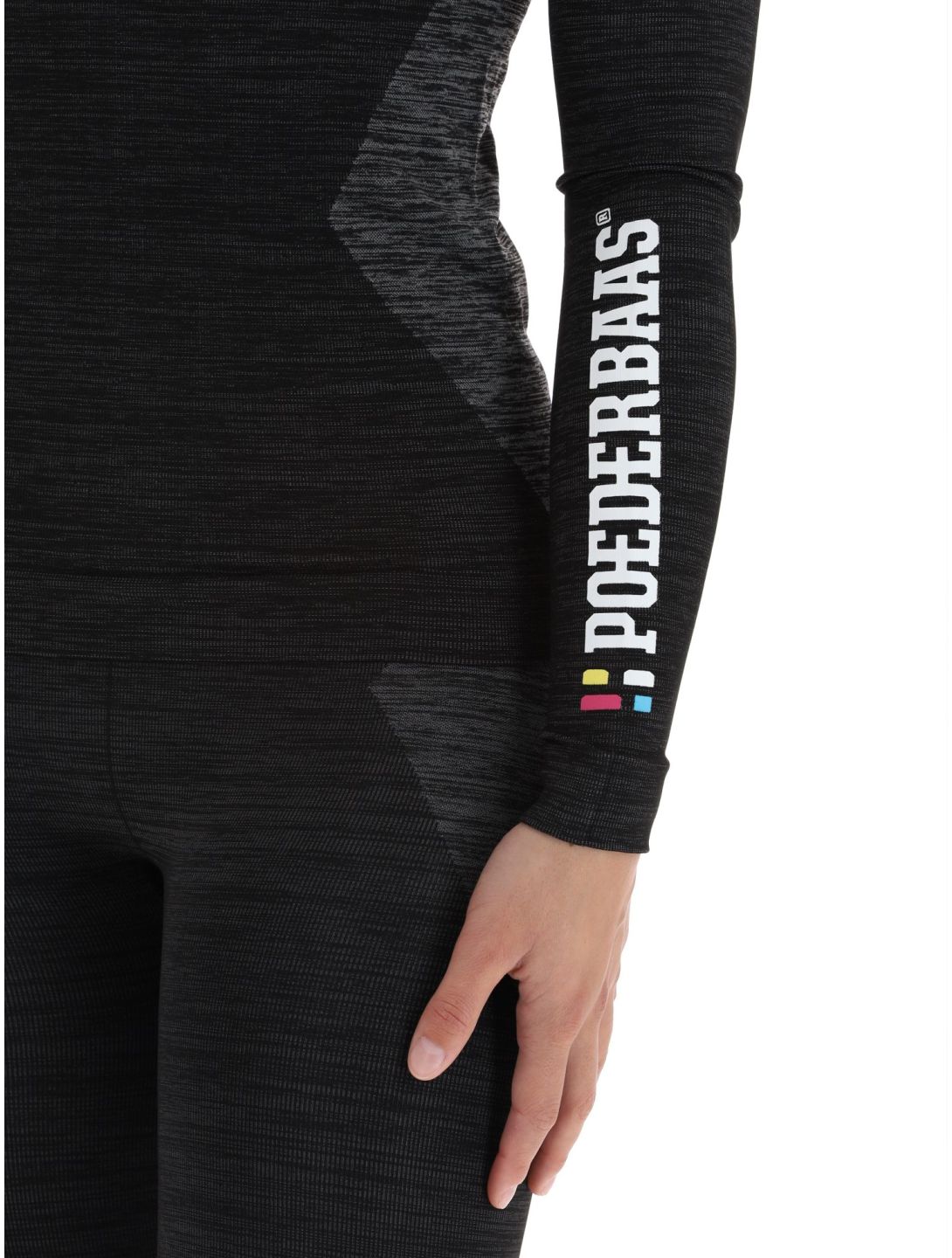 Poederbaas, Technical Thermo Shirt Longsleeve camisa termoactiva mujeres Black negro 