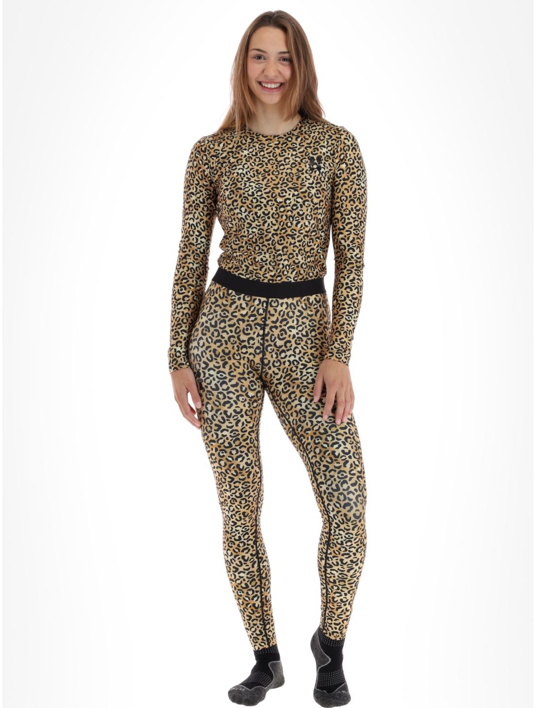 Poederbaas, Thermo Animal pantalón termoactivo mujeres Panther Brown marrón 