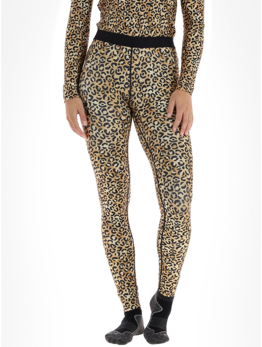 Poederbaas, Thermo Animal pantalón termoactivo mujeres Panther Brown marrón 