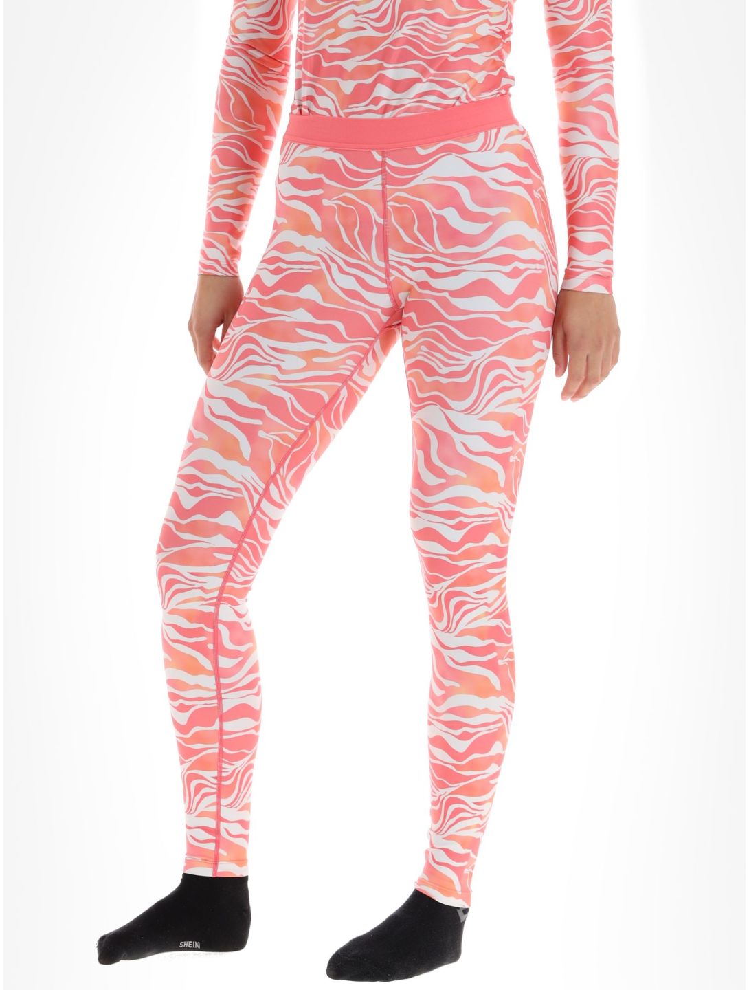 Poederbaas, Thermo Animal pantalón termoactivo mujeres Zebra Pink rosa 