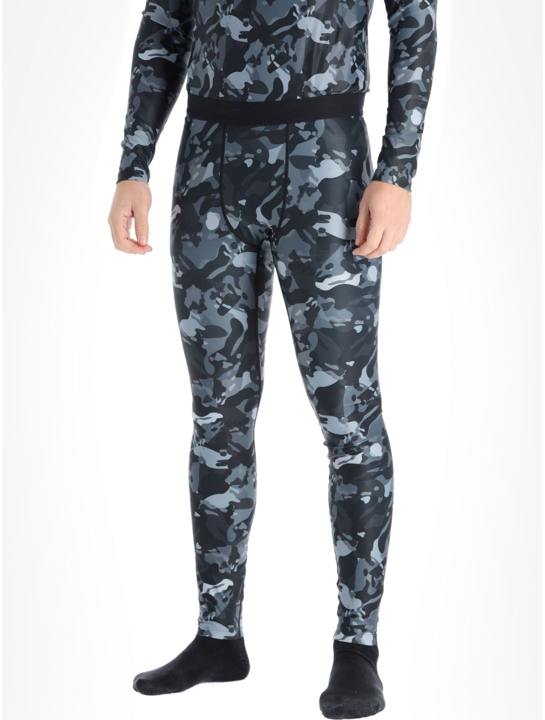 Poederbaas, Thermo Camo pantalón termoactivo hombres Black negro 