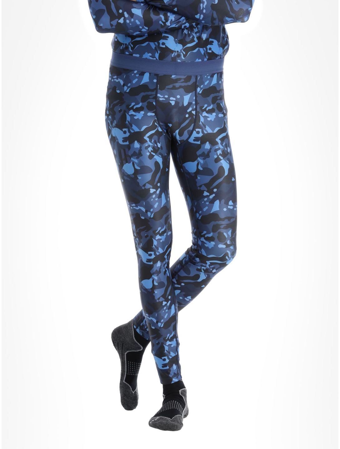 Poederbaas, Thermo Camo pantalón termoactivo hombres Navy azul 