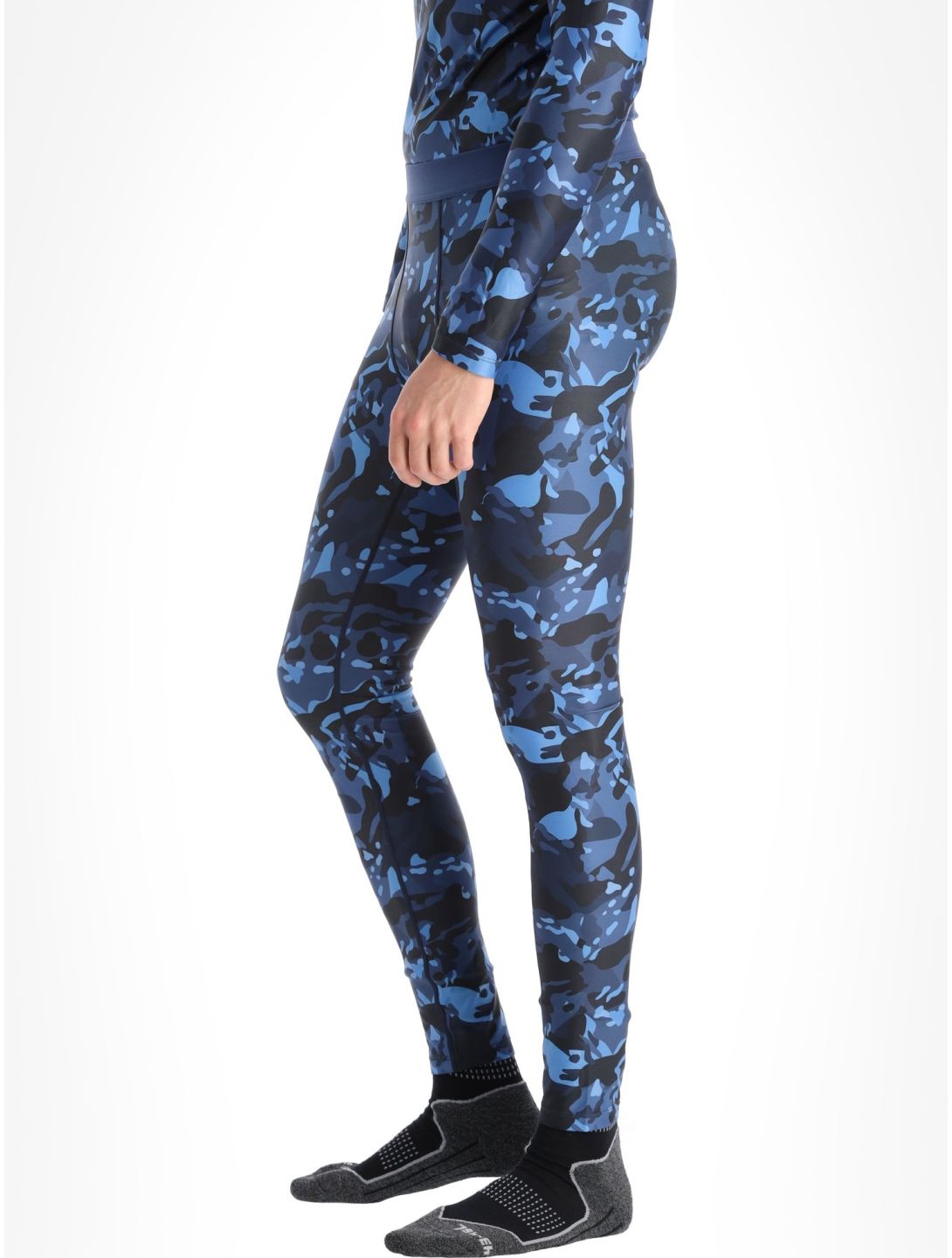 Poederbaas, Thermo Camo pantalón termoactivo hombres Navy azul 