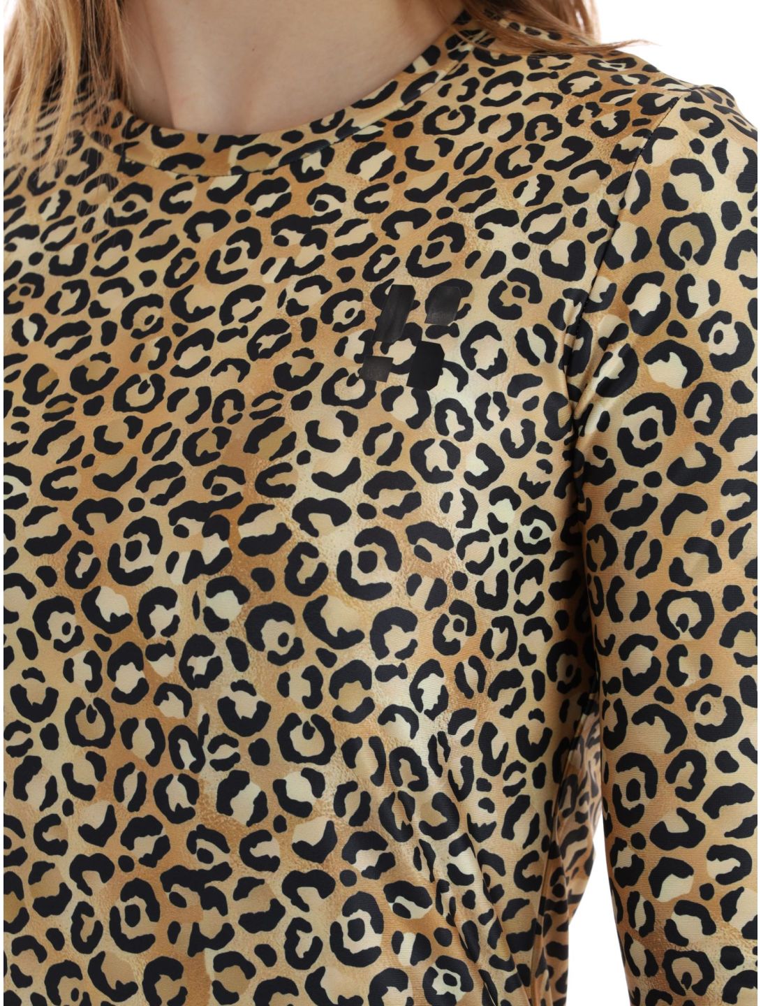 Poederbaas, Thermo Animal camisa termoactiva mujeres Panther Brown marrón 