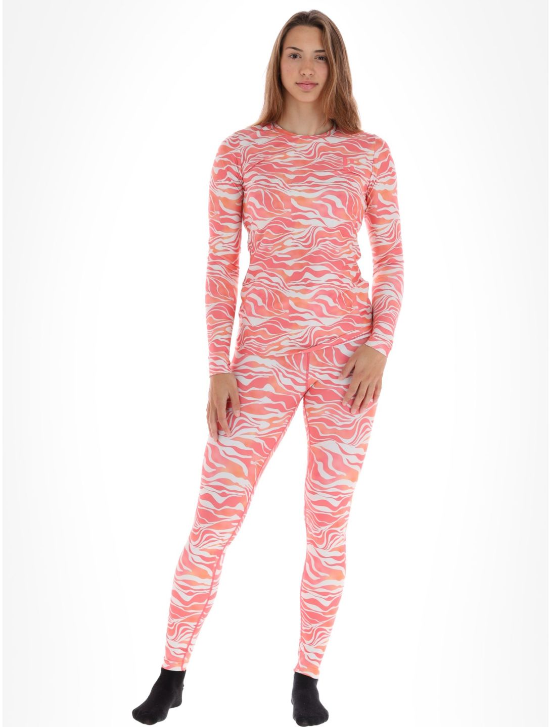 Poederbaas, Thermo Animal camisa termoactiva mujeres Zebra Pink rosa 