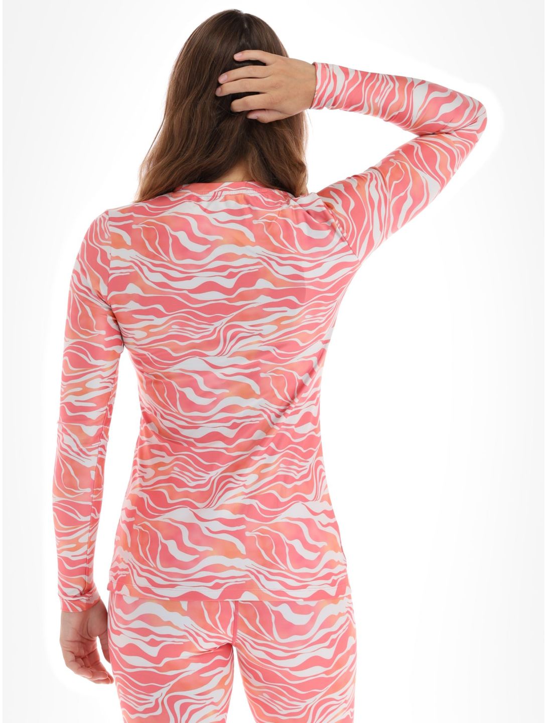 Poederbaas, Thermo Animal camisa termoactiva mujeres Zebra Pink rosa 