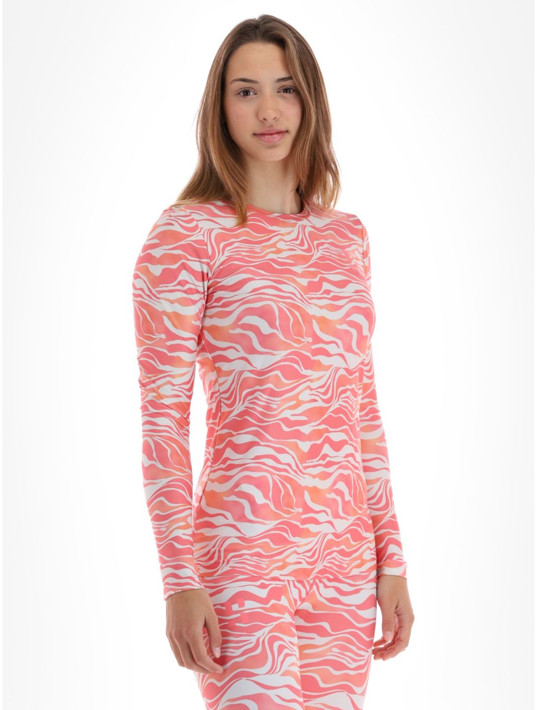 Poederbaas, Thermo Animal camisa termoactiva mujeres Zebra Pink rosa 