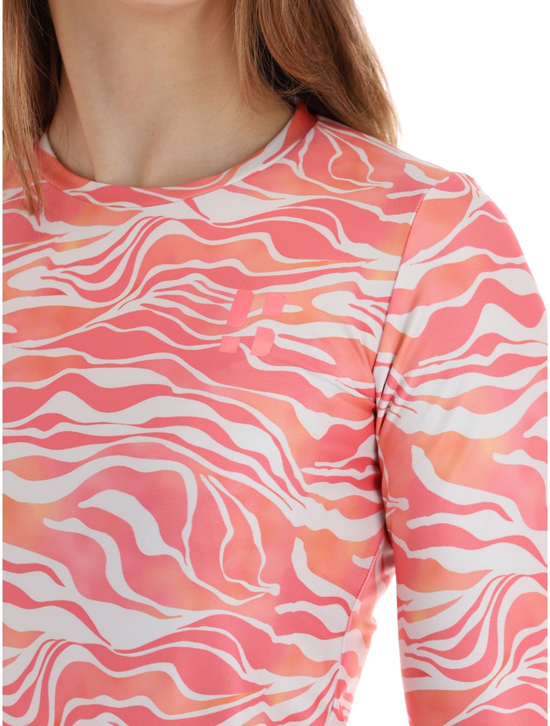 Poederbaas, Thermo Animal camisa termoactiva mujeres Zebra Pink rosa 