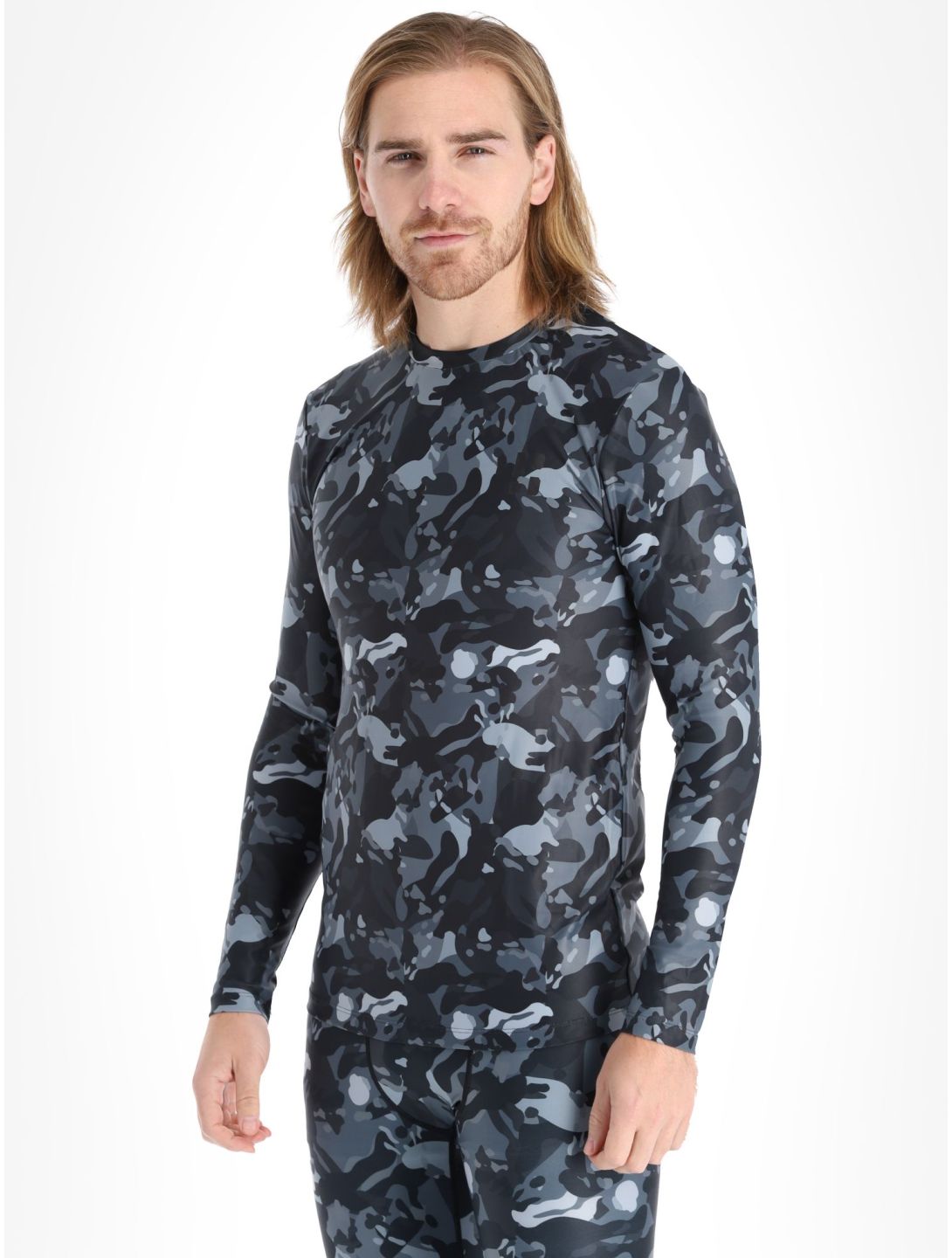 Poederbaas, Thermo Camo camisa termoactiva hombres Black negro 