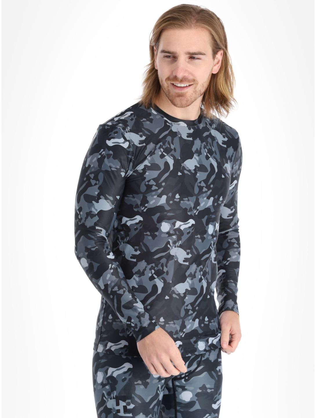 Poederbaas, Thermo Camo camisa termoactiva hombres Black negro 