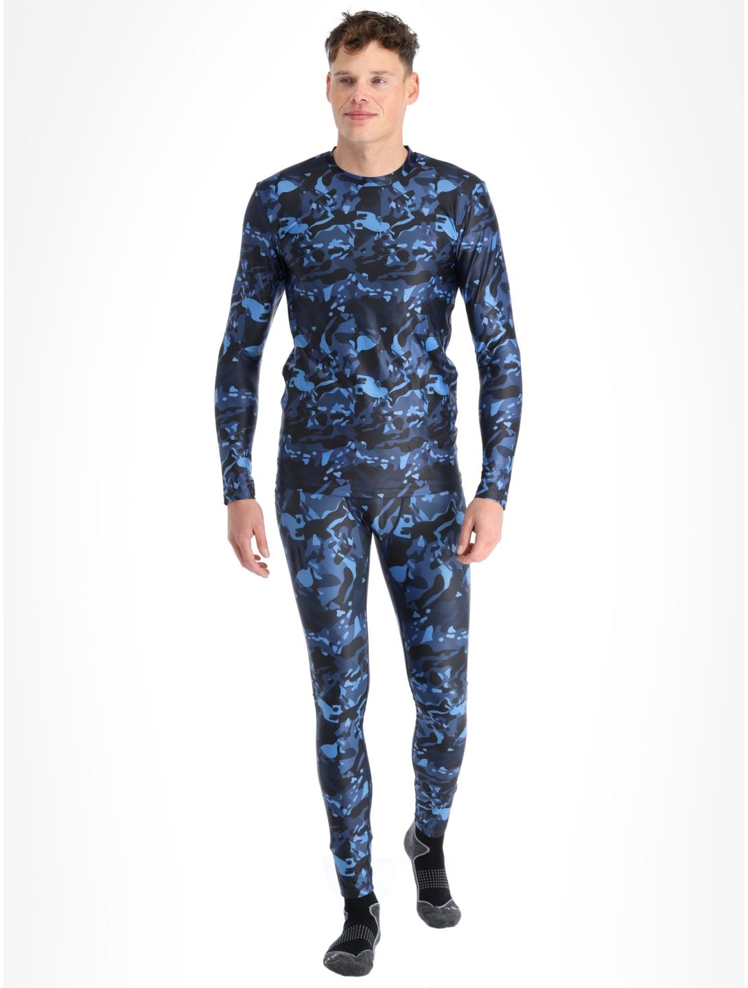 Poederbaas, Thermo Camo camisa termoactiva hombres Navy azul 