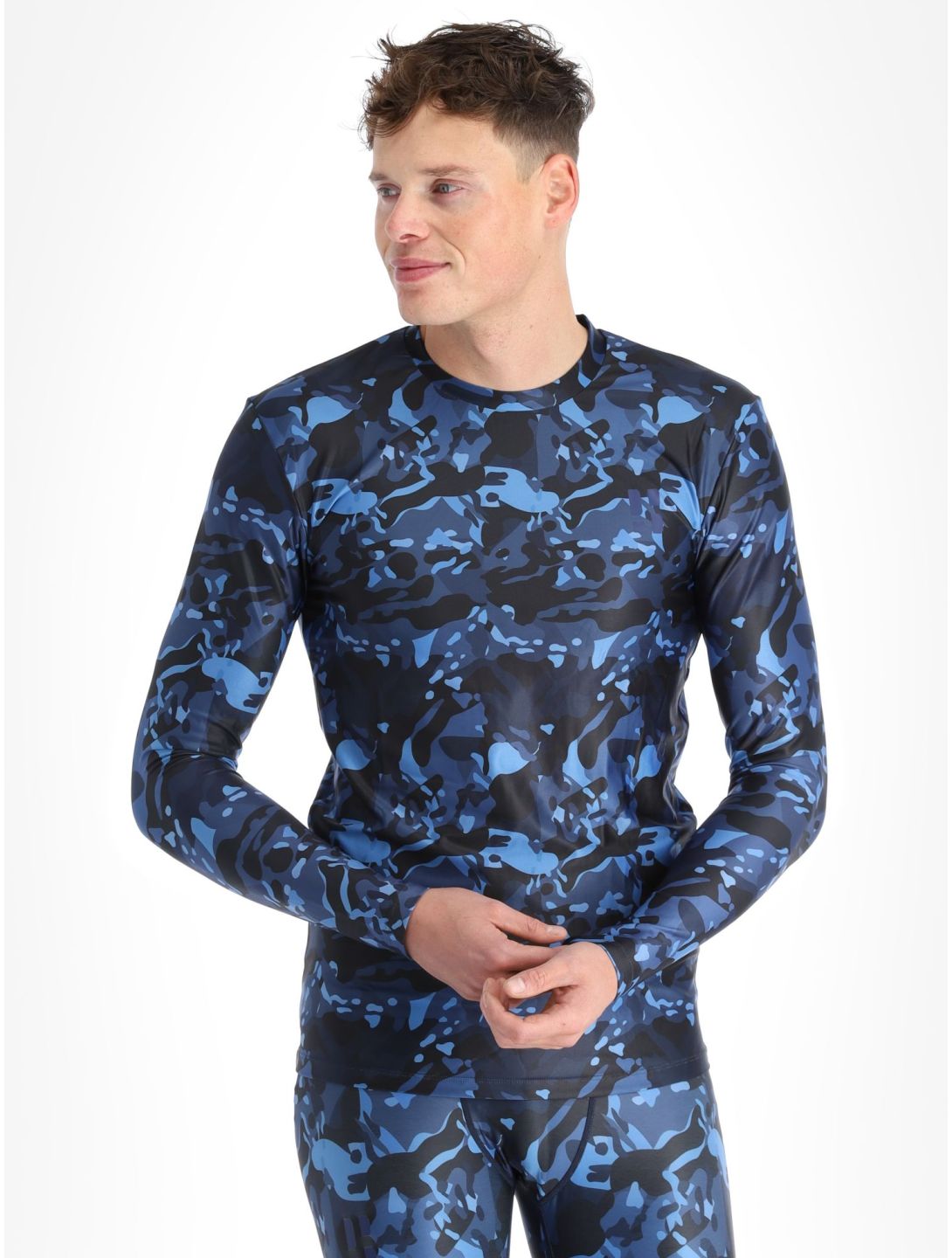 Poederbaas, Thermo Camo camisa termoactiva hombres Navy azul 