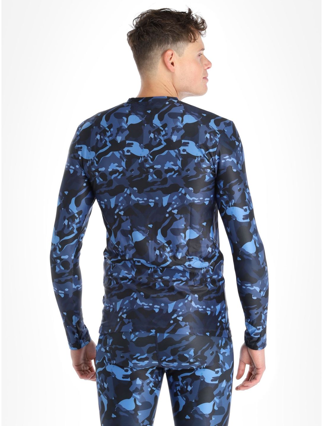 Poederbaas, Thermo Camo camisa termoactiva hombres Navy azul 